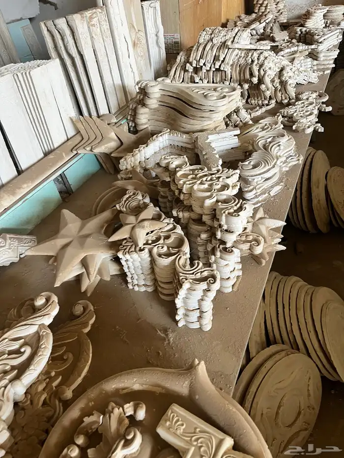 فرصة ذهبية للبيع مصنع ديكورات جبس 1000قطعه ب 4000 ريال فقط 23