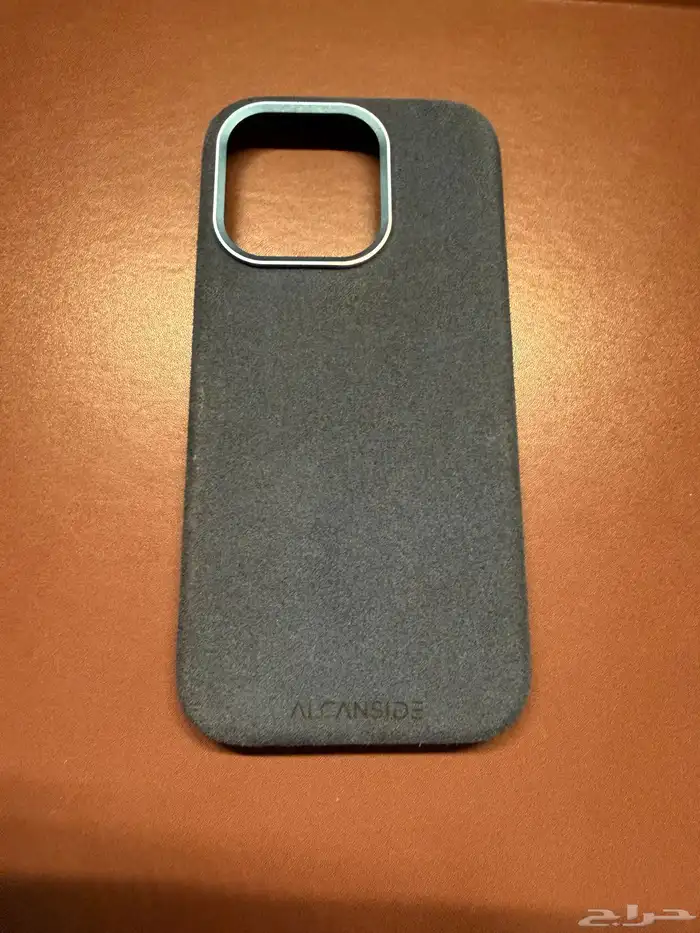 كفر ايفون 15 برو الكانتارا ازرقAlcanside Iphone 15 pro case 0