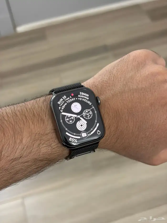 Apple Watch Series 9 45mm Graphite cellular ساعه ابل 0