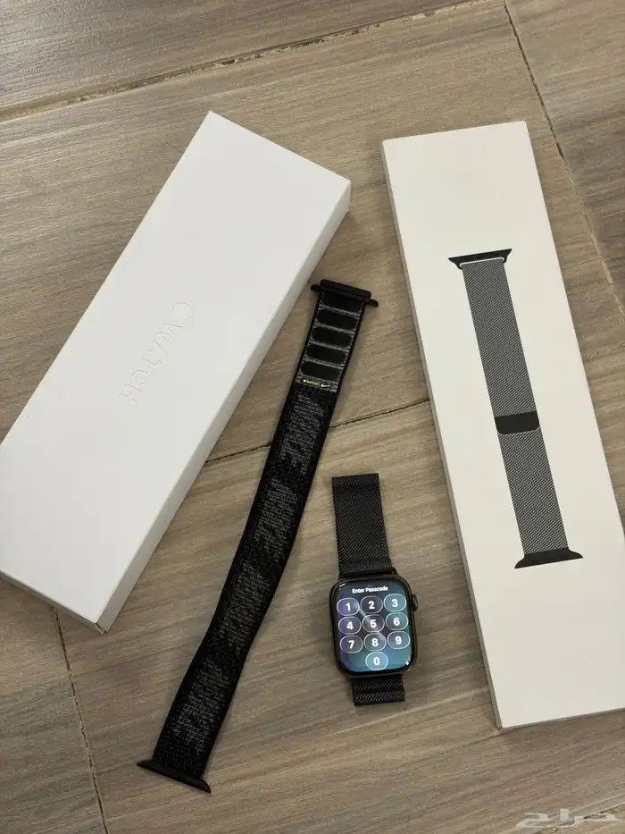 Apple Watch Series 9 45mm Graphite cellular ساعه ابل 6