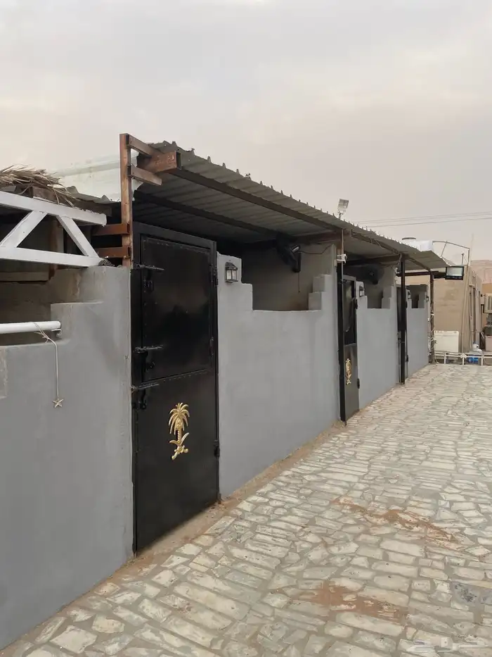 مربط خيل مساحه 2500 قسمين خيل استراحه 2