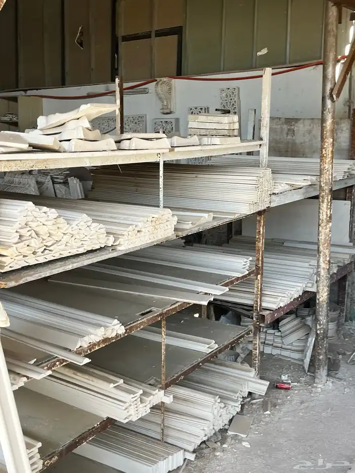 فرصة ذهبية للبيع مصنع ديكورات جبس 1000قطعه ب 4000 ريال فقط 58