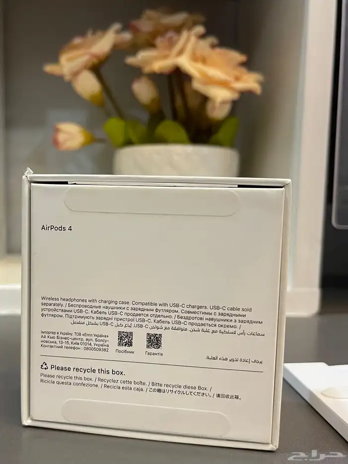 سماعة ابل ايربود آخر إصدار الرابع 4 بحالة الجديده الأصلي 3