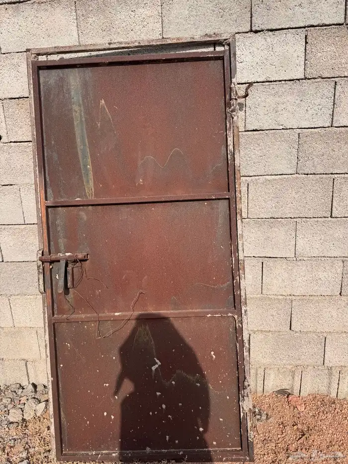 سلم درج دربزين درج حديد وباب حديد 1