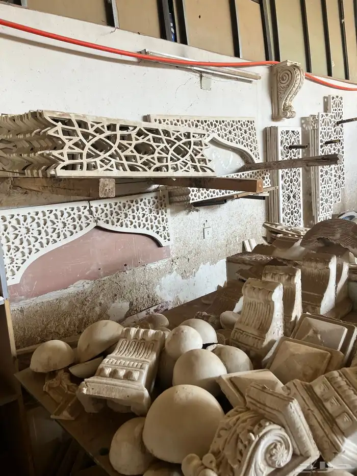 فرصة ذهبية للبيع مصنع ديكورات جبس 1000قطعه ب 4000 ريال فقط 25