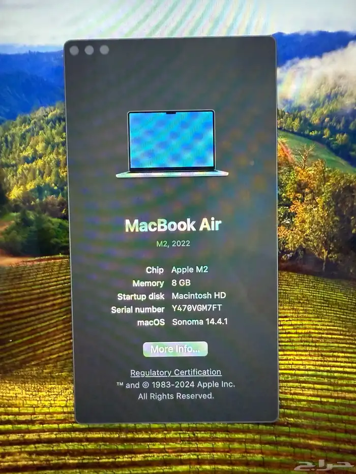 Macbook M2 8gb 245gb 5