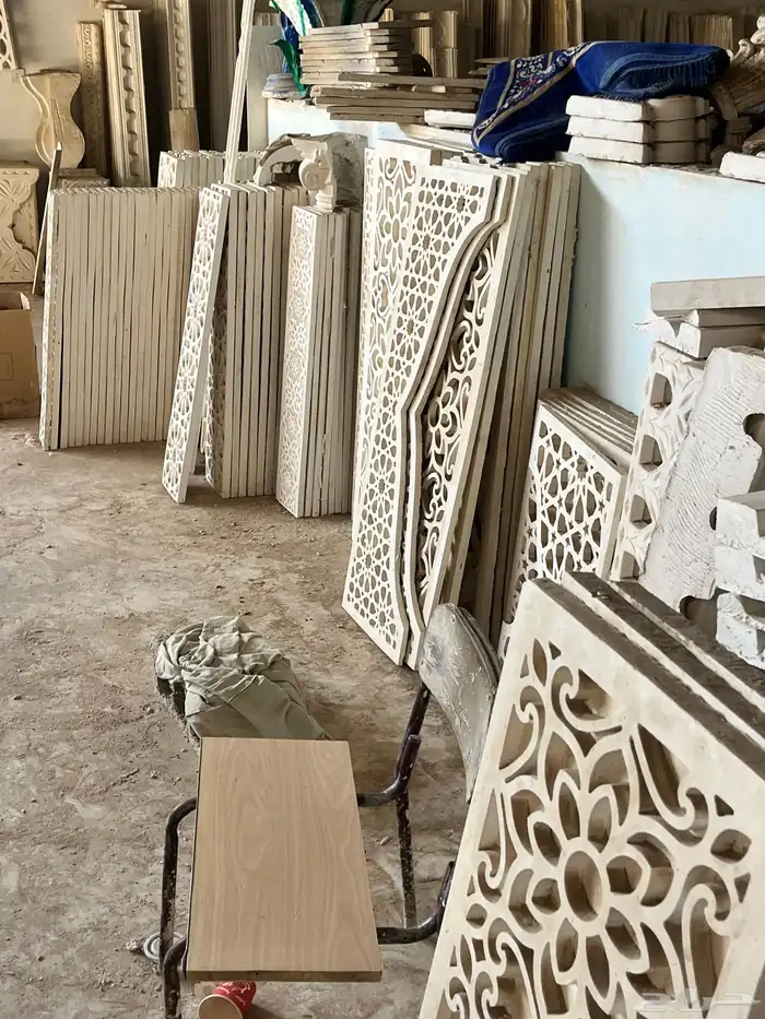 فرصة ذهبية للبيع مصنع ديكورات جبس 1000قطعه ب 4000 ريال فقط 55