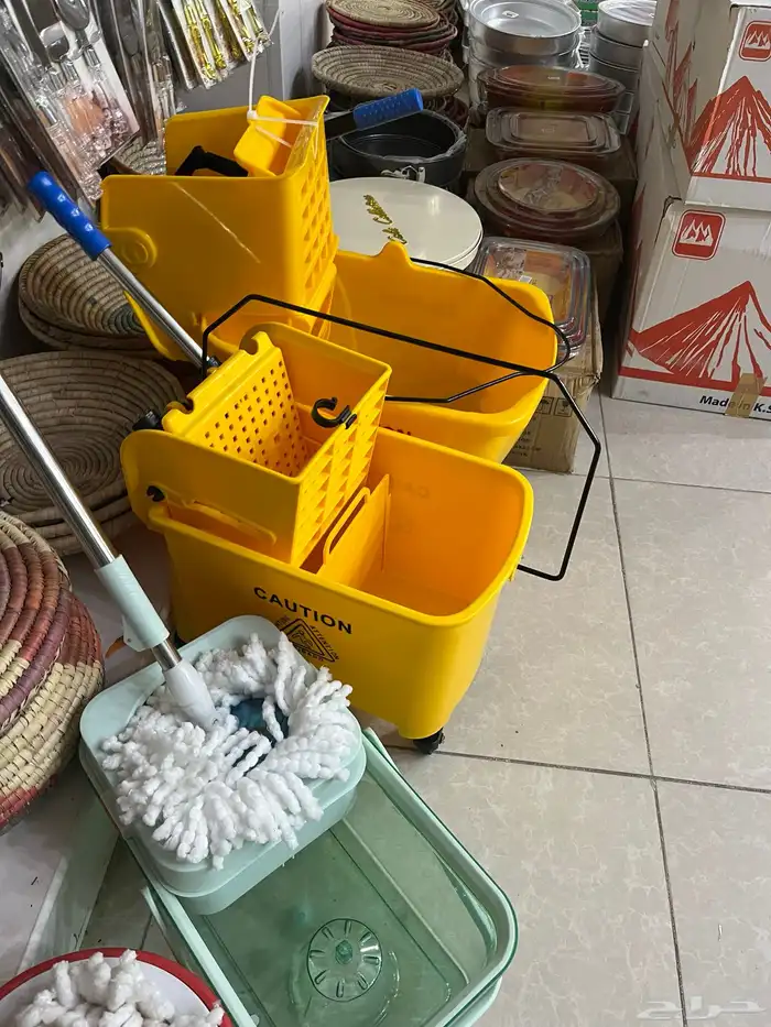 سطل نظافه غسيل سطل غسيل بكفرات اشكال الوان مقاسات 7