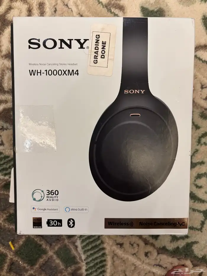 سماعه سوني WH-1000XM4 ام فور M4 نظيفه بكامل ملحقاته وكرتونه 5