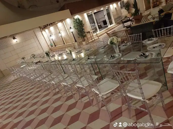 تجهيز وتنسيق حفلات مناسبات زفاف تأجير كراسي طاولات كوش مداخل 7