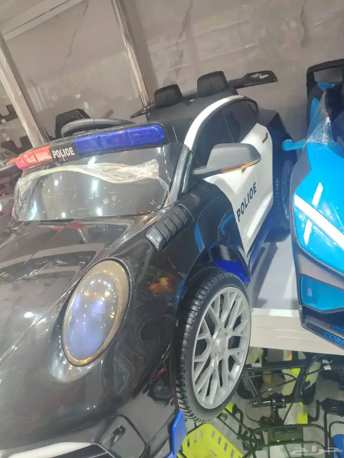 سيارة شرطة أطفال قيادة يدويه مع تحكم ريموت ريموت 1