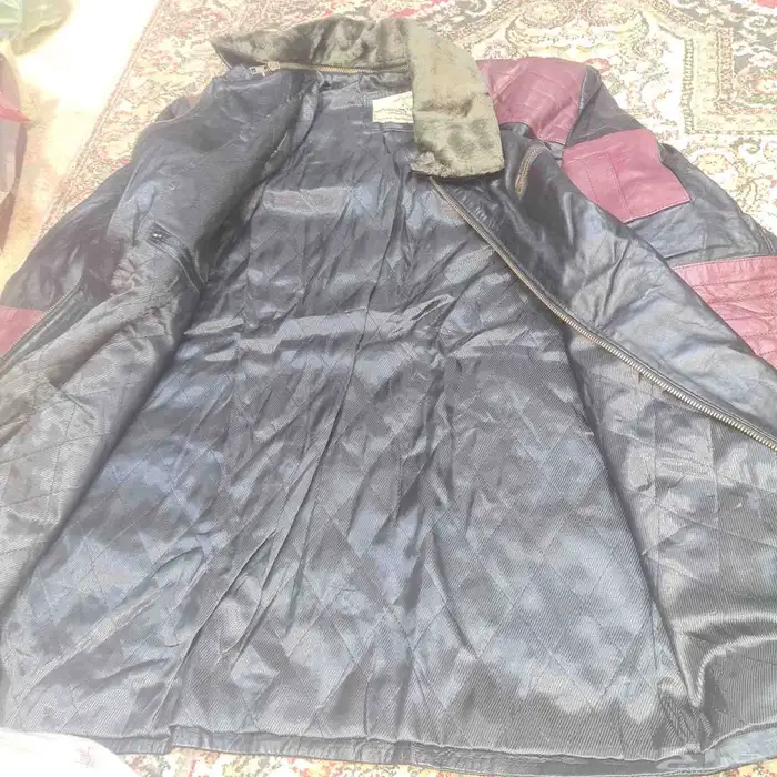 معطف جلد طبيعي فاخر من ماعز كشمير الجبلي مضمون على الشرط. 0