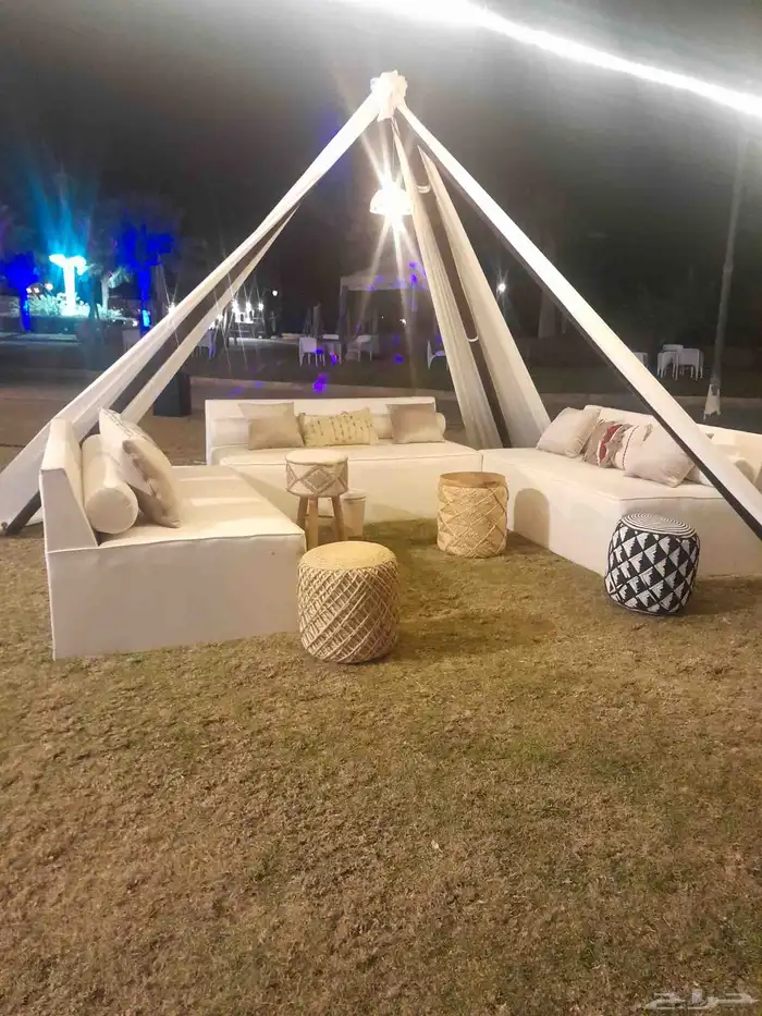 تاجير خيام اوروبي بيوت شعر جلسات كنب دفايات كنب كراسي 2