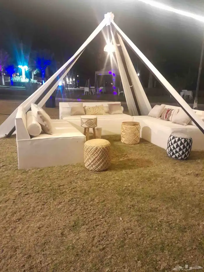 تاجير خيام اوروبي بيوت شعر جلسات كنب دفايات كنب كراسي 5