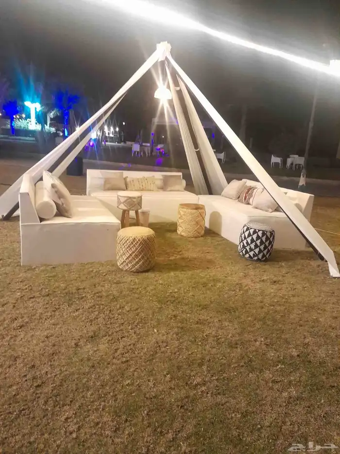 تاجير خيام اوروبي بيوت شعر جلسات كنب دفايات كنب كراسي 3