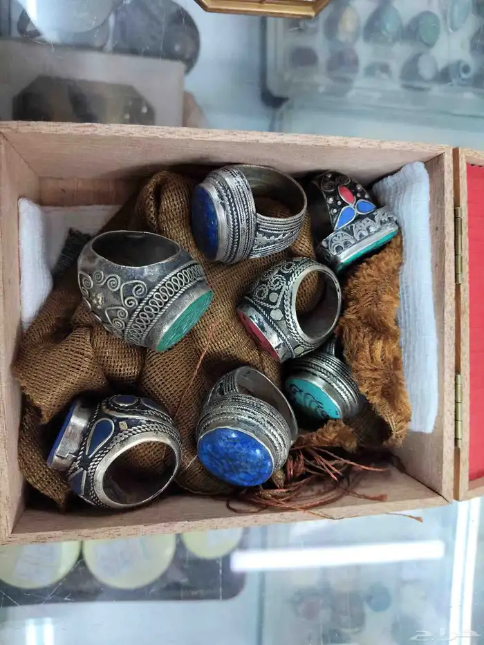 خواتم فضه منقوشة 0