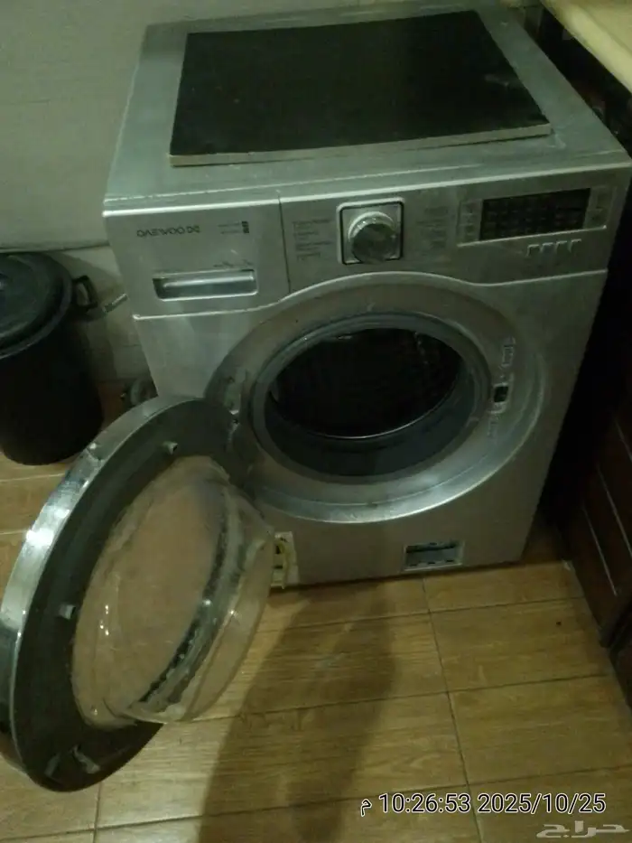 ثلاجة امركيا فرن كهرباء برادة غسالة 7 كيلو حوضين شغالين 10