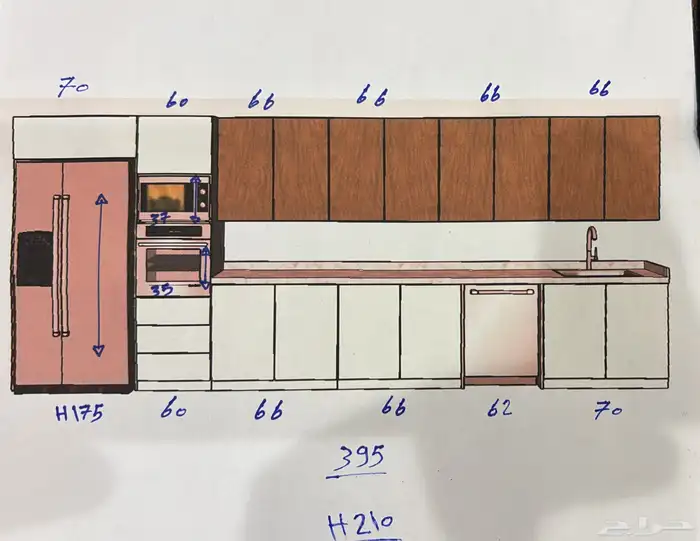 تركيب امس للعميل الله يبارك له مطبخ صغير بشكل فخم اسعار مناس 0