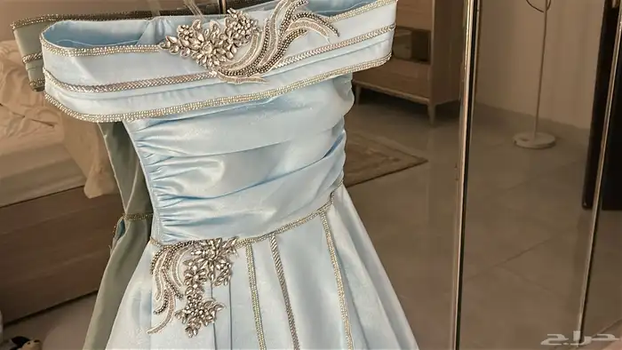فستان ازرق مقاسs لبس مرا واحده 0