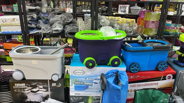 سطل نظافه غسيل سطل غسيل بكفرات اشكال الوان مقاسات 4