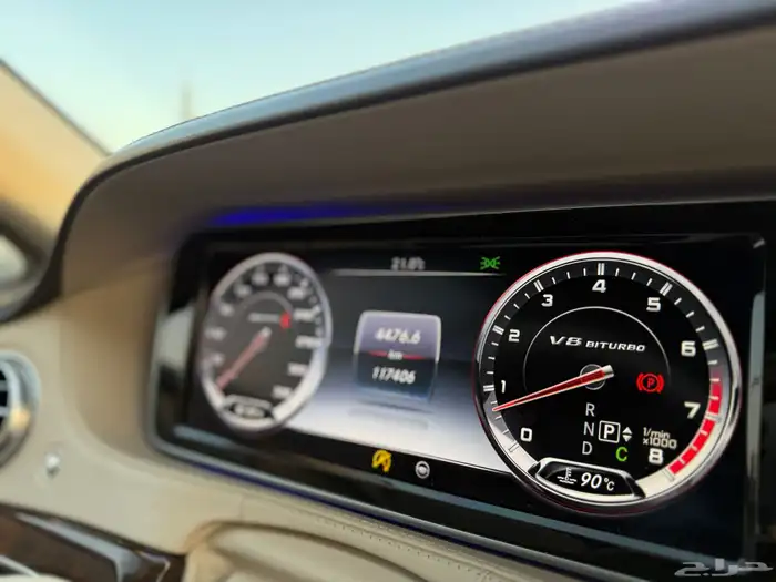 مرسيدس S63 نظيف جدا أسود ملكي 19