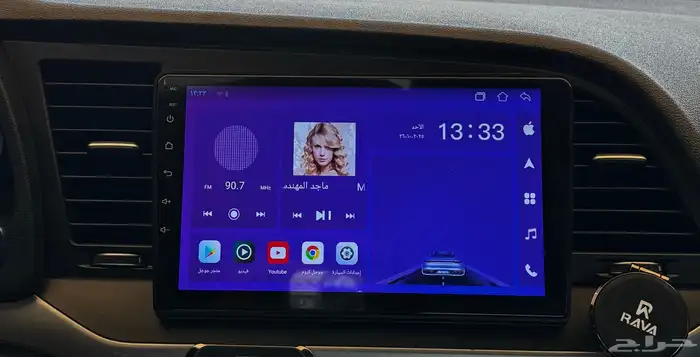 شاشة النترا ب ديكورها . 0