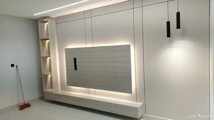 ديكورات داخليه تنسيق مداخل خلفيات شاشه ارضياة باركيه جبس بور 3