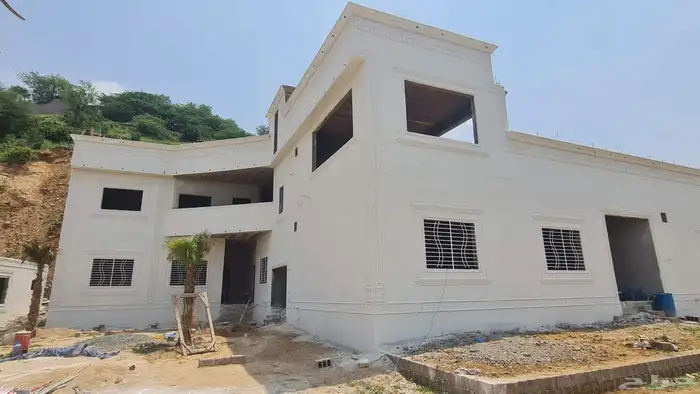 ديكورات خارجية اسمنتيه لياسه ملونه بطحاء الرياض بديل الحجر 9