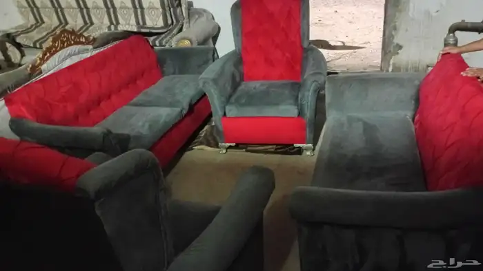 كنب ومجلس ارضي وفرت وثلاجه ومفارش وسرير نوم نفر وقز نفو 1