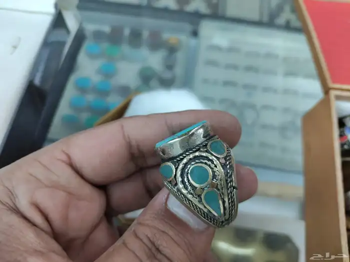 خواتم فضه منقوشة 3