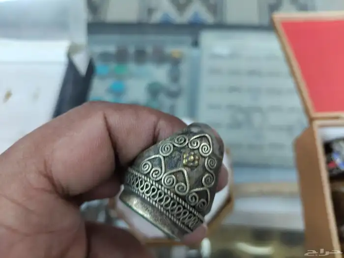 خواتم فضه منقوشة 5