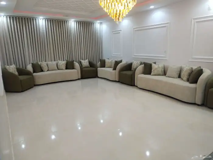 أثاث منزلي تفصيل حسب الطلب كنب وستاير 1