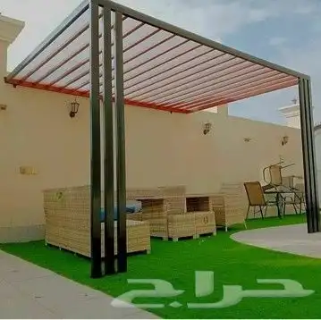 تنسيق حدائق شلالات ومظلات نوافير ثيل صناعي نجيله صناعي 7