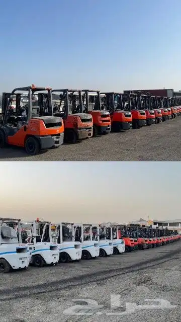 تأجير رافعات شوكية وسيزر لف و مان لفت وكرينات 0