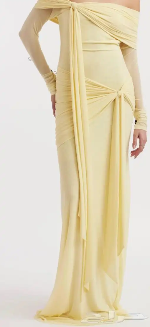 فستان اصفر جديد 0