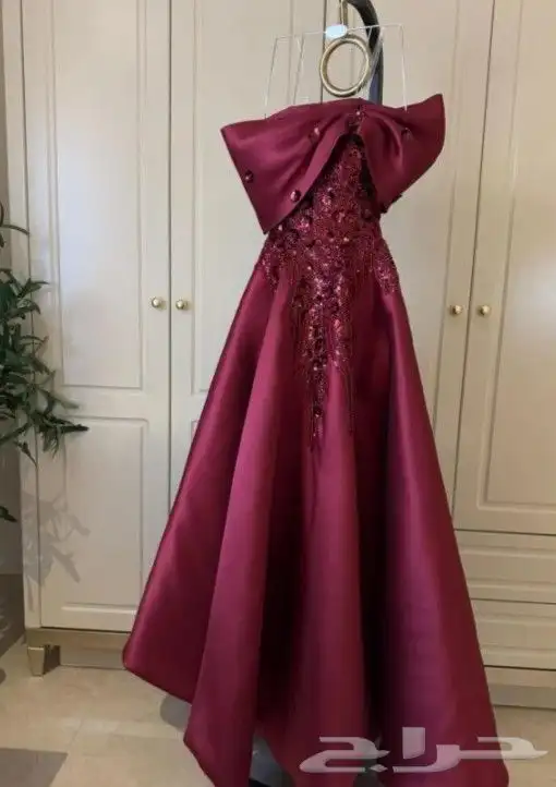 فستان سهرة برغندي من VIP FASHION 1