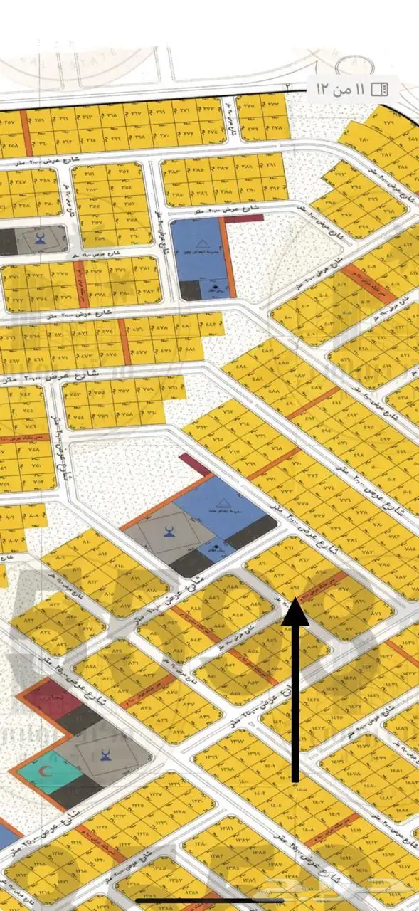 للبيع شارع وممر مخطط المليساء 671 0