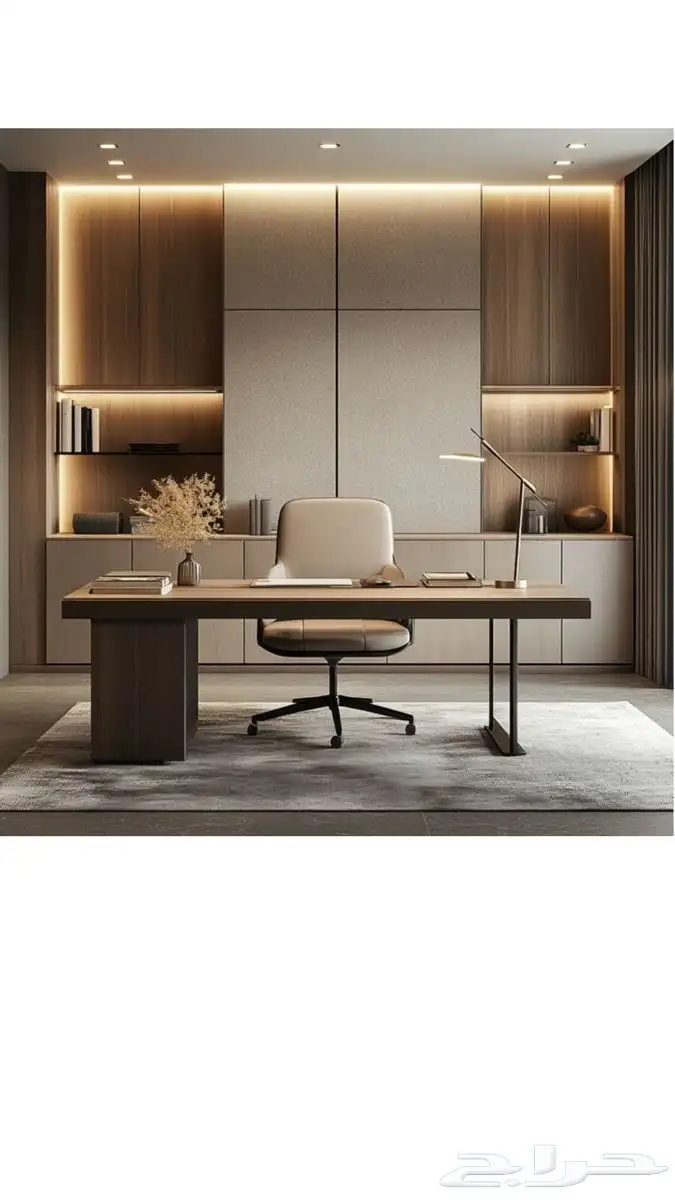 تصميم وتنفيذ ورك استيشن ومكاتب عمل 1