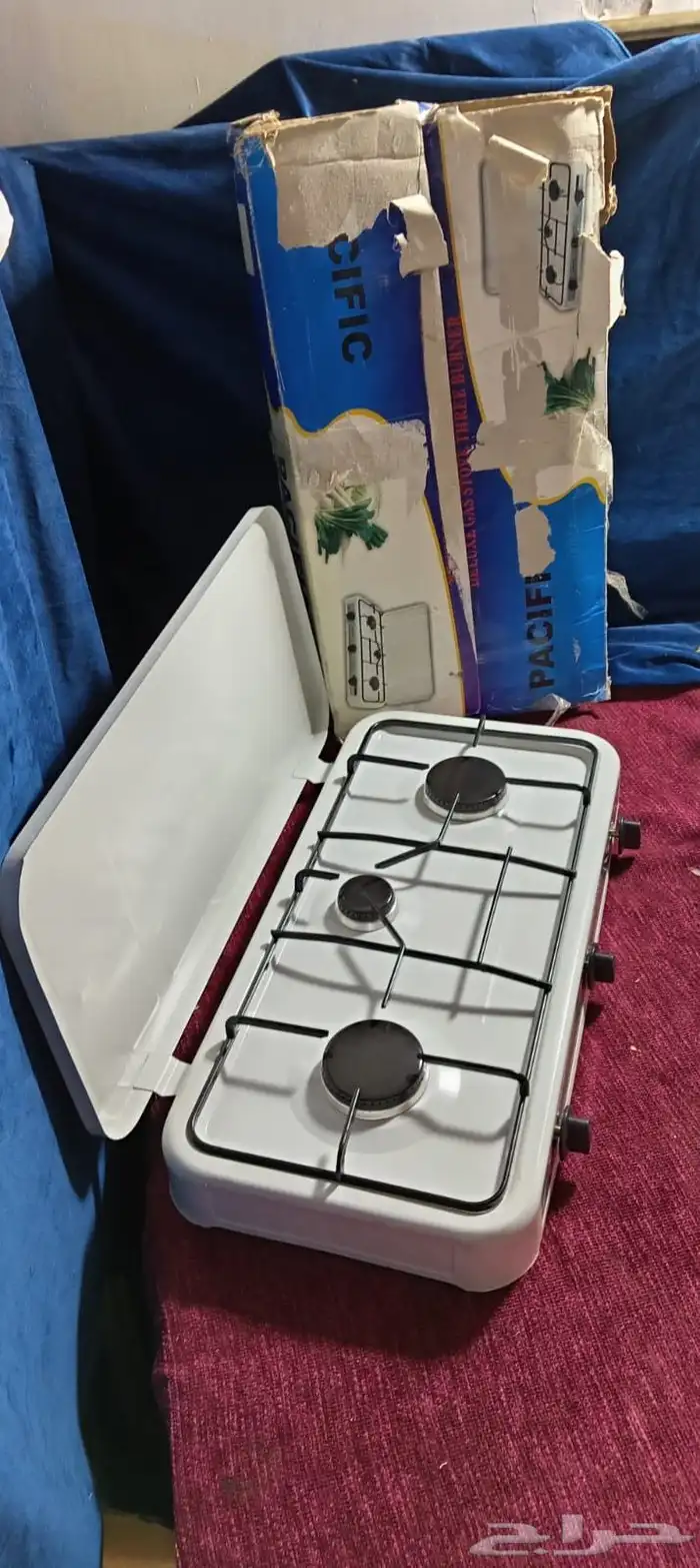 موقد غاز ثلاث شعلات جديد لم يستخدم 0