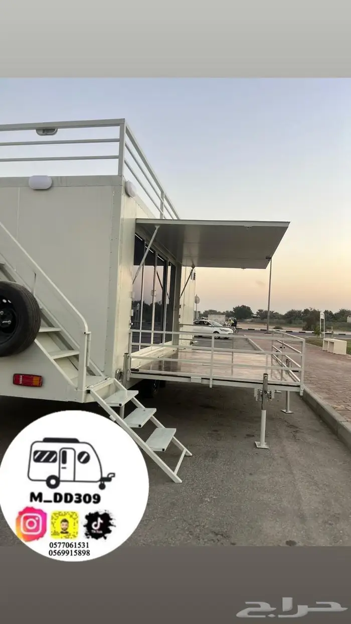 كرفان جديد سحب للبيع 1