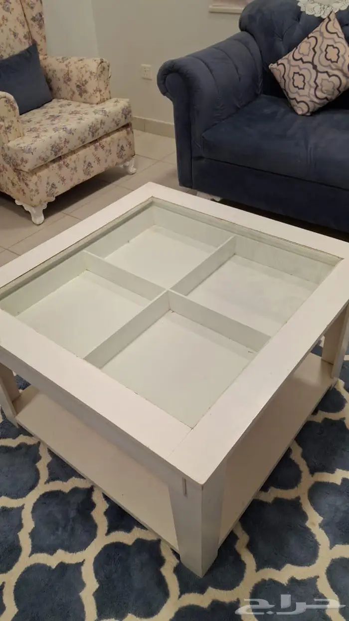 طقم كنب كامل مع الطاولات والفرشه 4