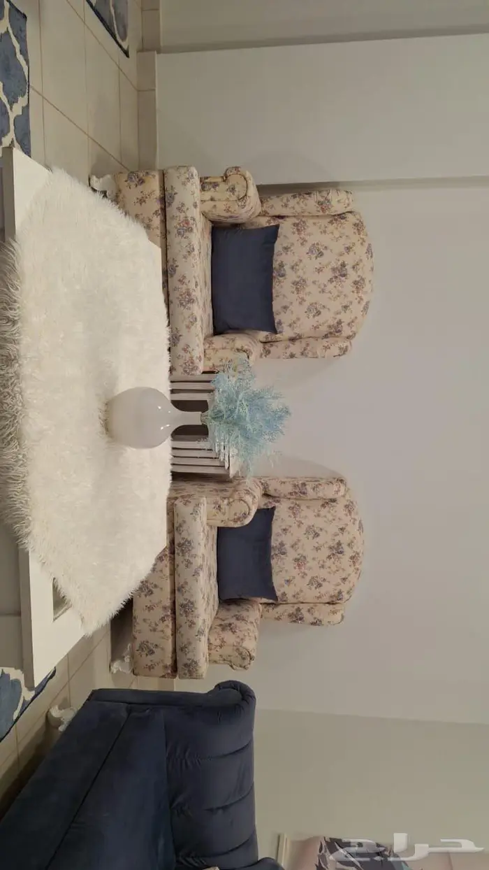 طقم كنب كامل مع الطاولات والفرشه 3