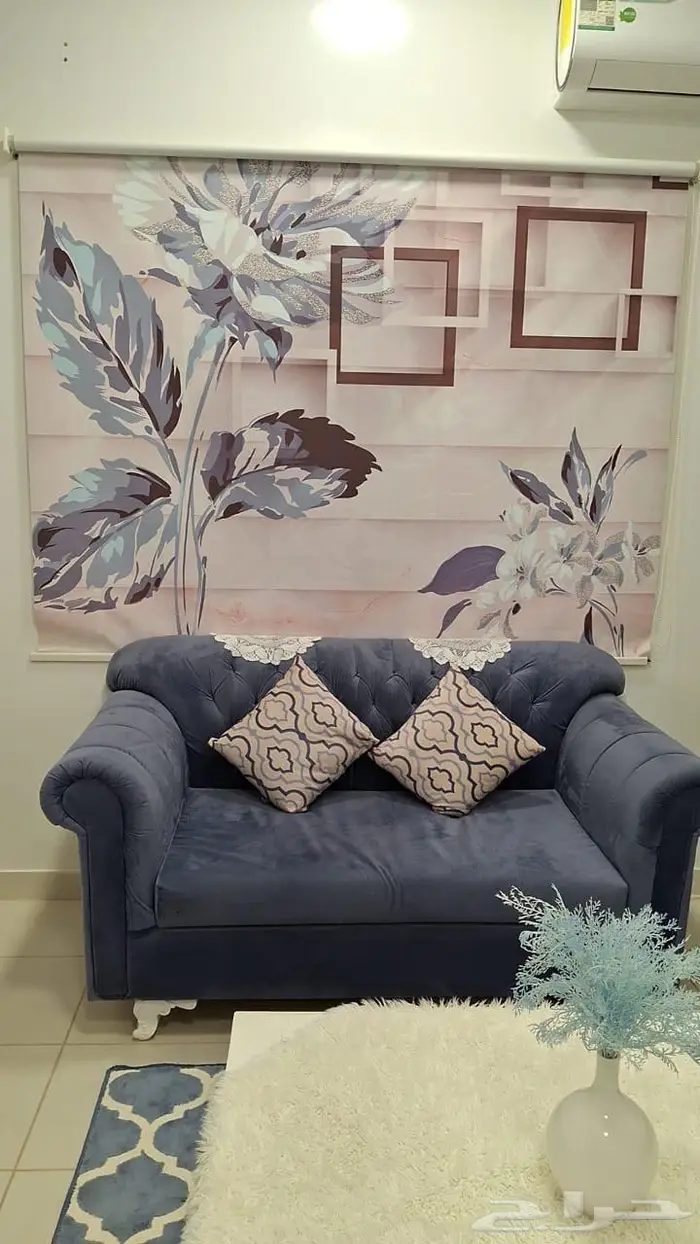 طقم كنب كامل مع الطاولات والفرشه 0