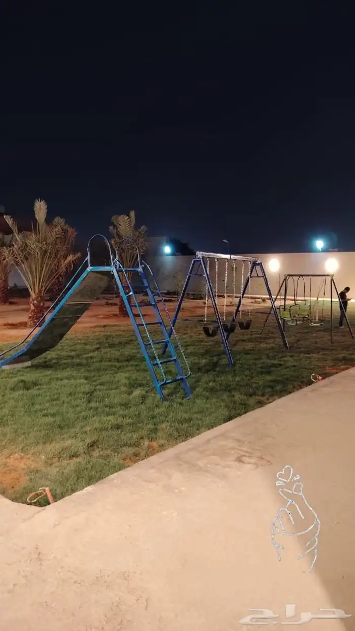 مراجيح حديد وطني - طقم مراجيح حديدية وزحاليق بعدة اشكال 14