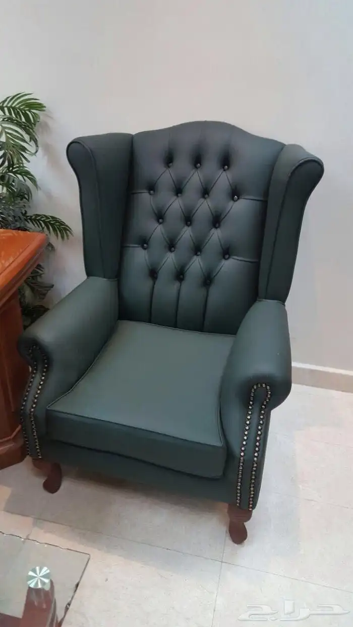 كنب جلد أمريكي لون بيج فخم و في كل ألوان 7