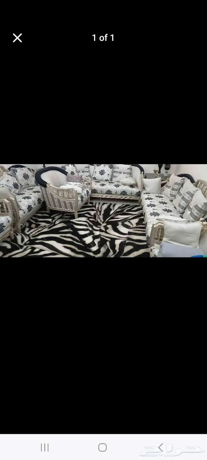 طقم كنب 3 قطع كبيرة و 3 قطع غيرة 0