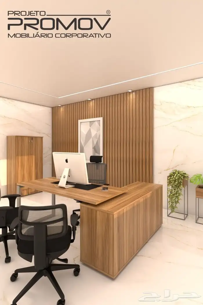 تصميم وتنفيذ ورك استيشن ومكاتب عمل 2