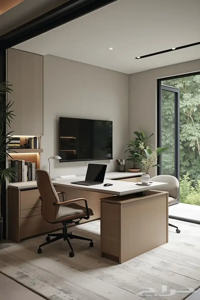 تصميم وتنفيذ ورك استيشن ومكاتب عمل 6