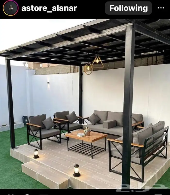 لتفصيل جلسات خارجية حديد خشب جلسات خارجية حدائق 9