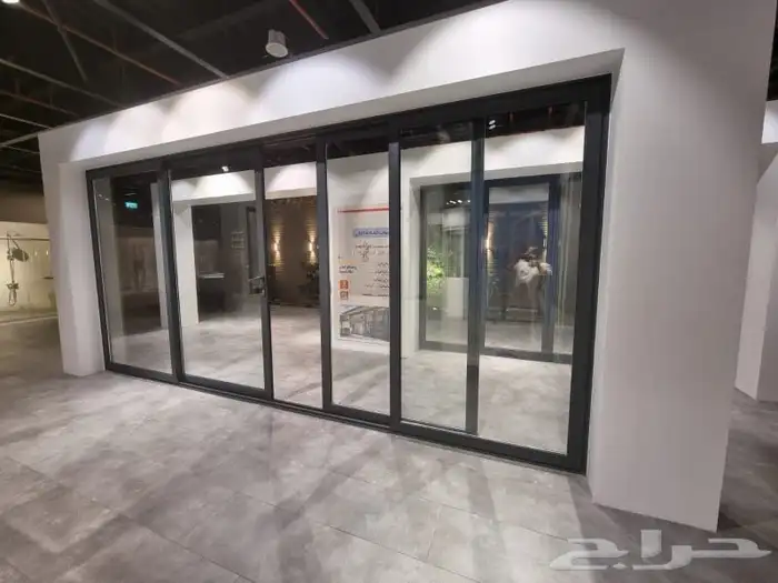 أعمال المنيوم شبابيك وأبواب ووجهات زجاجيه 6